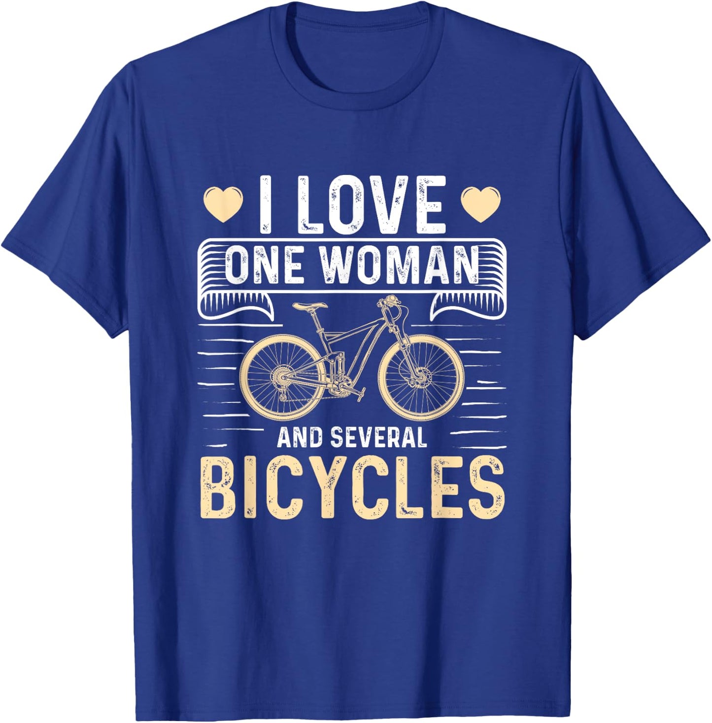 I love a woman and several bicycles T-Shirt - T-Shirt | Royal