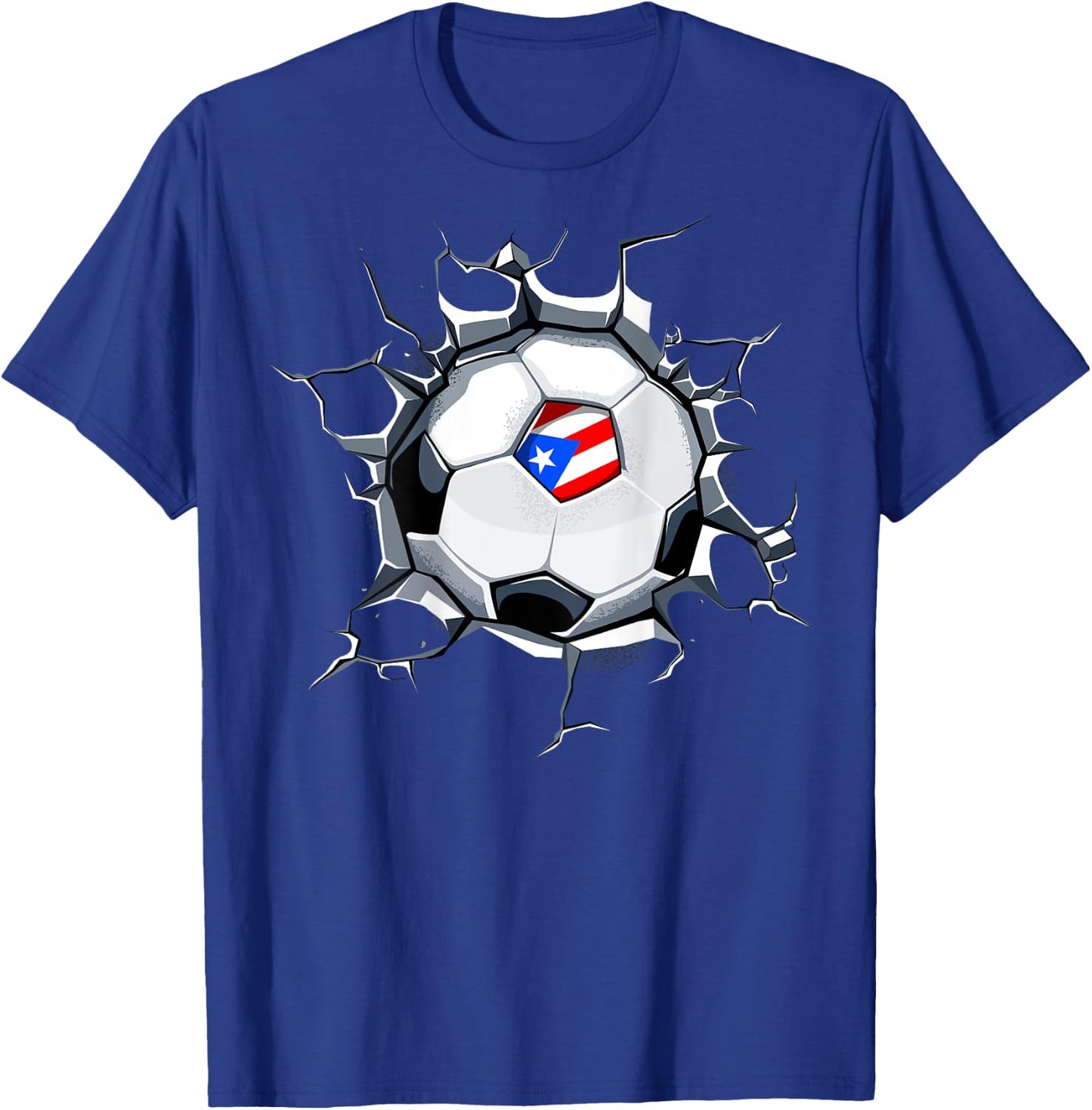 Puerto Rico Soccer Fans Jersey Puerto Rican Football Lovers T-Shirt - T-Shirt | Royal