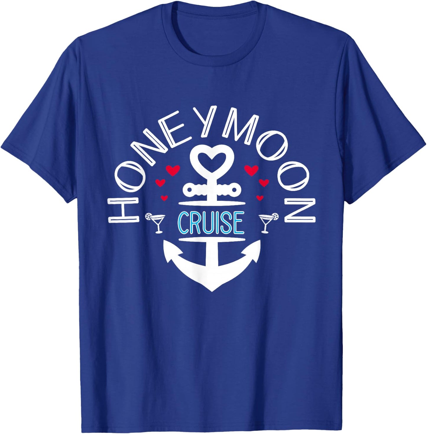 Honeymoon cruise for couples Just Married Gift T-Shirt - T-Shirt | Royal