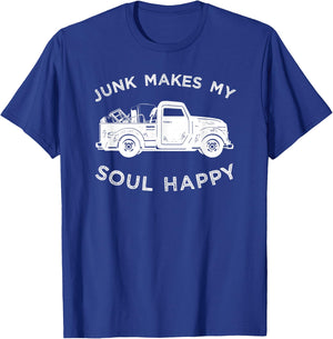 Junk Makes My Soul Happy Shirt For Junkin Trucker T-Shirt - T-Shirt | Royal