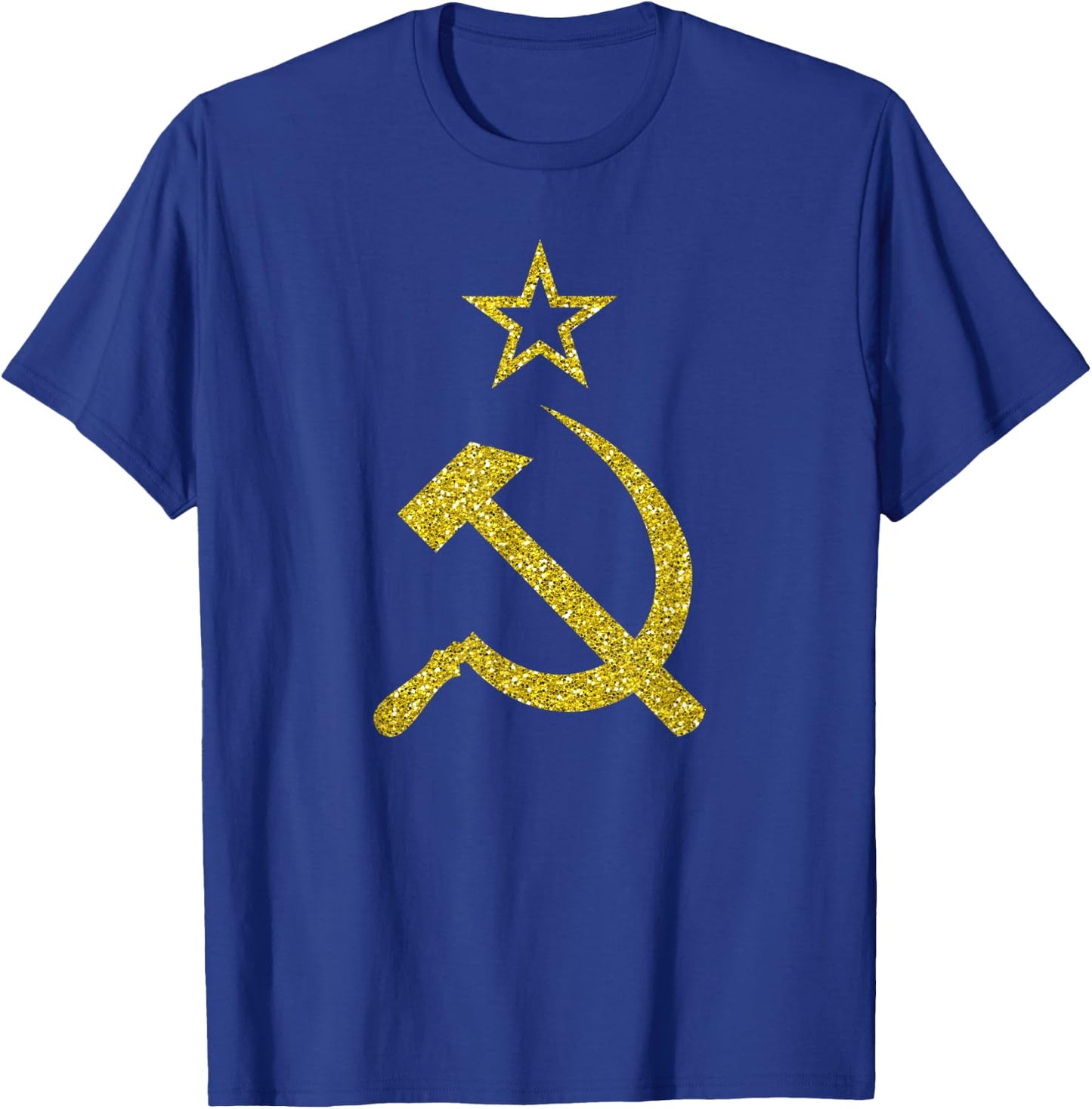 Cool Gold Soviet Union Cccp Hammer Sickle USSR Flag T-Shirt - T-Shirt | Royal