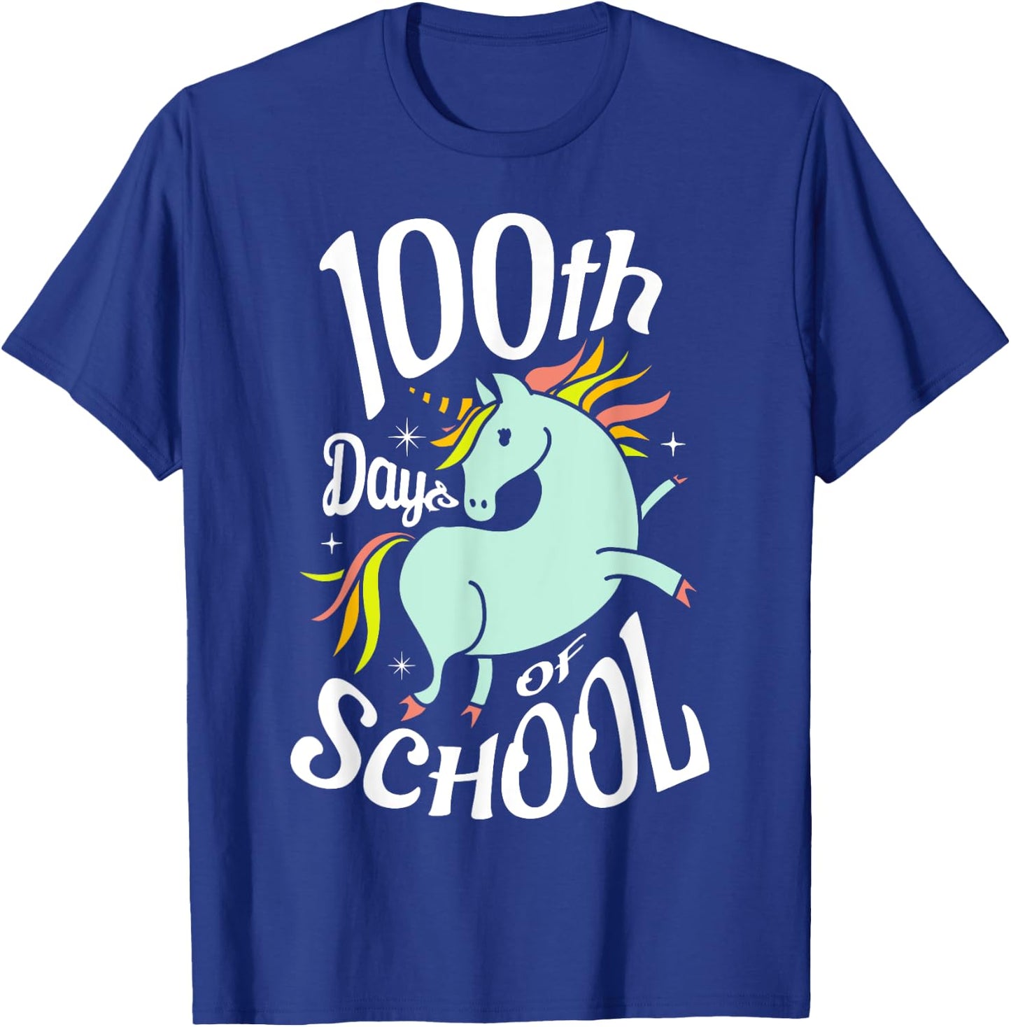 100th days of school for a 100 days of School 100th day T-Shirt - T-Shirt | Royal