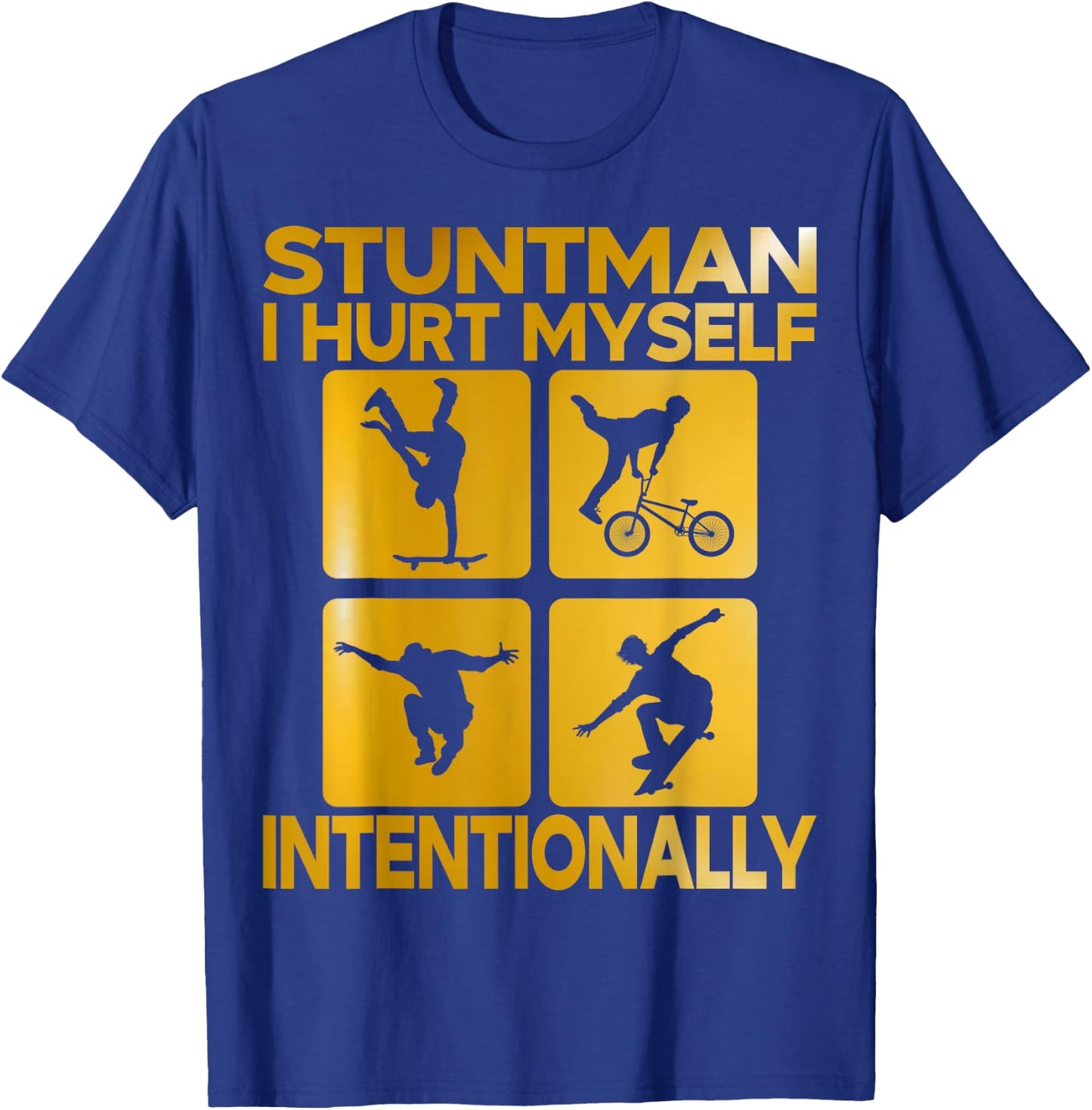 Stuntman Costume Skater T-Shirt - T-Shirt | Royal