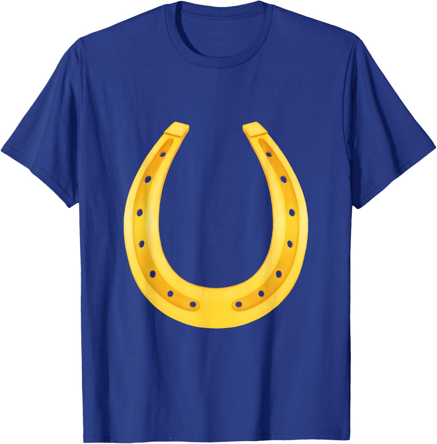 Lucky Golden Horseshoe Horse Shoe Good Luck St Patracks Day T-Shirt - T-Shirt | Royal