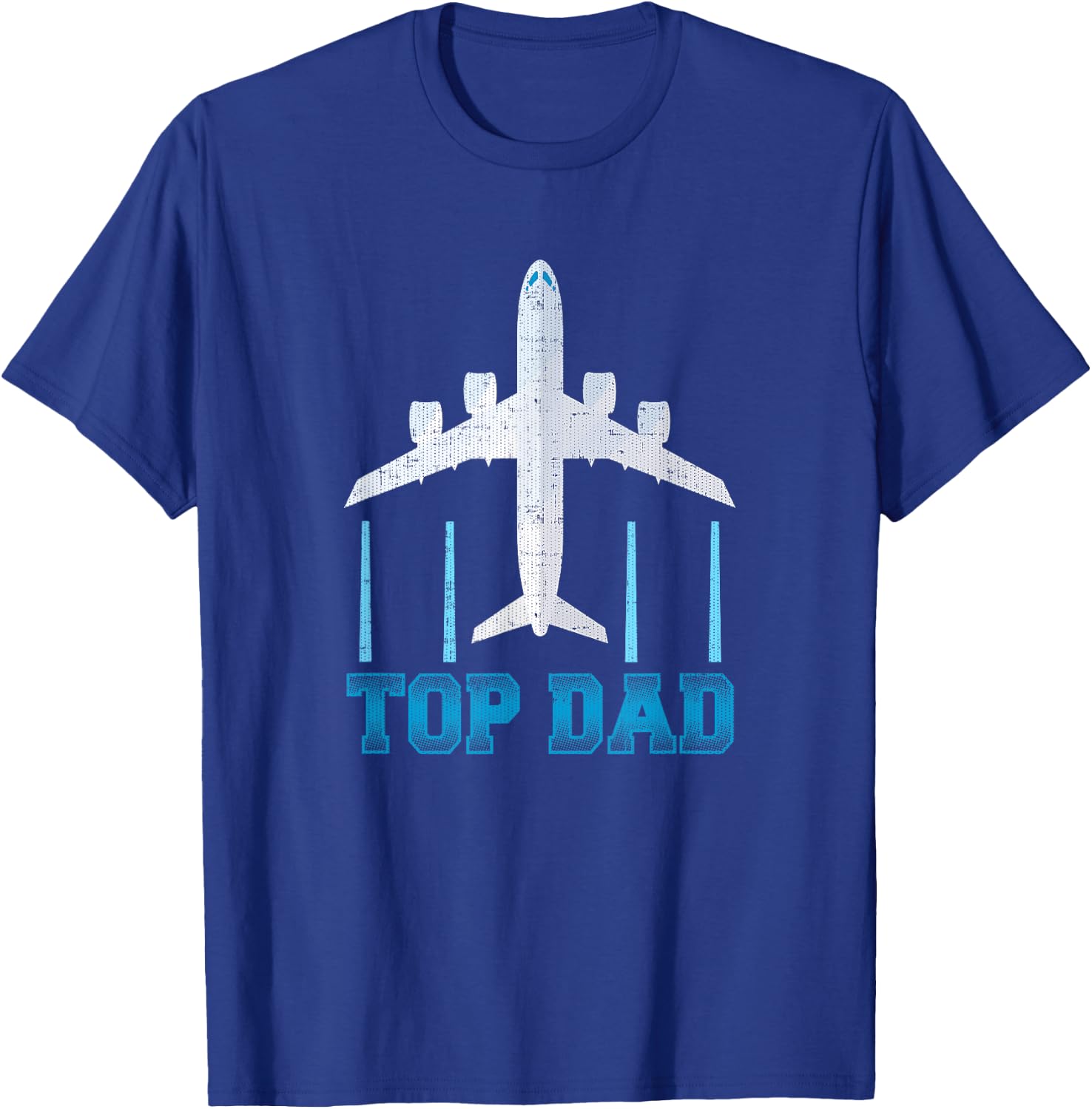 Top Dad Father's Day Airplane Pilot or Military T-Shirt - T-Shirt | Royal