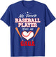 My Favorite Baseball Player Calls Me Gaga Sport Mother's Day T-Shirt - T-Shirt | Royal