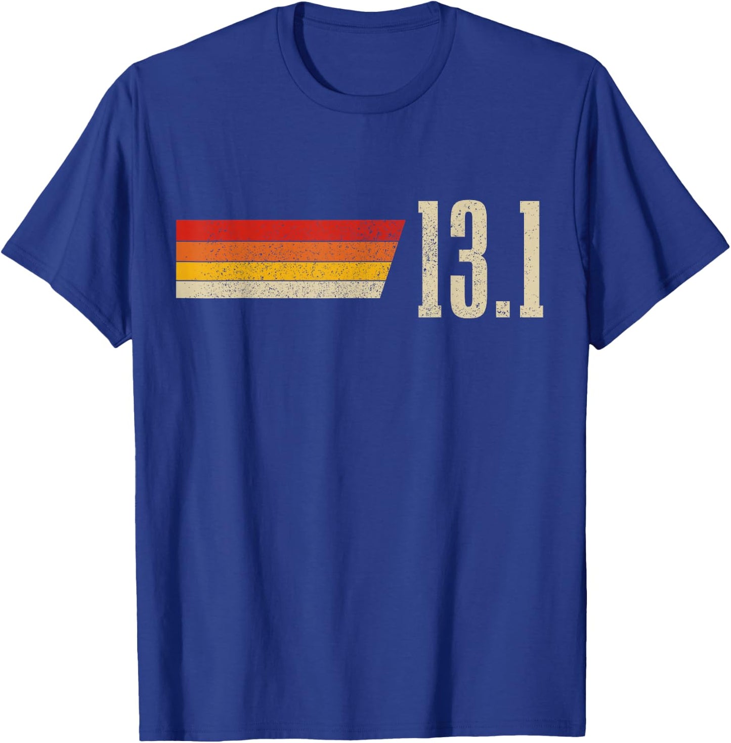 Half Marathon 13.1 Miles Vintage Running Marathon Runner T-Shirt - T-Shirt | Royal