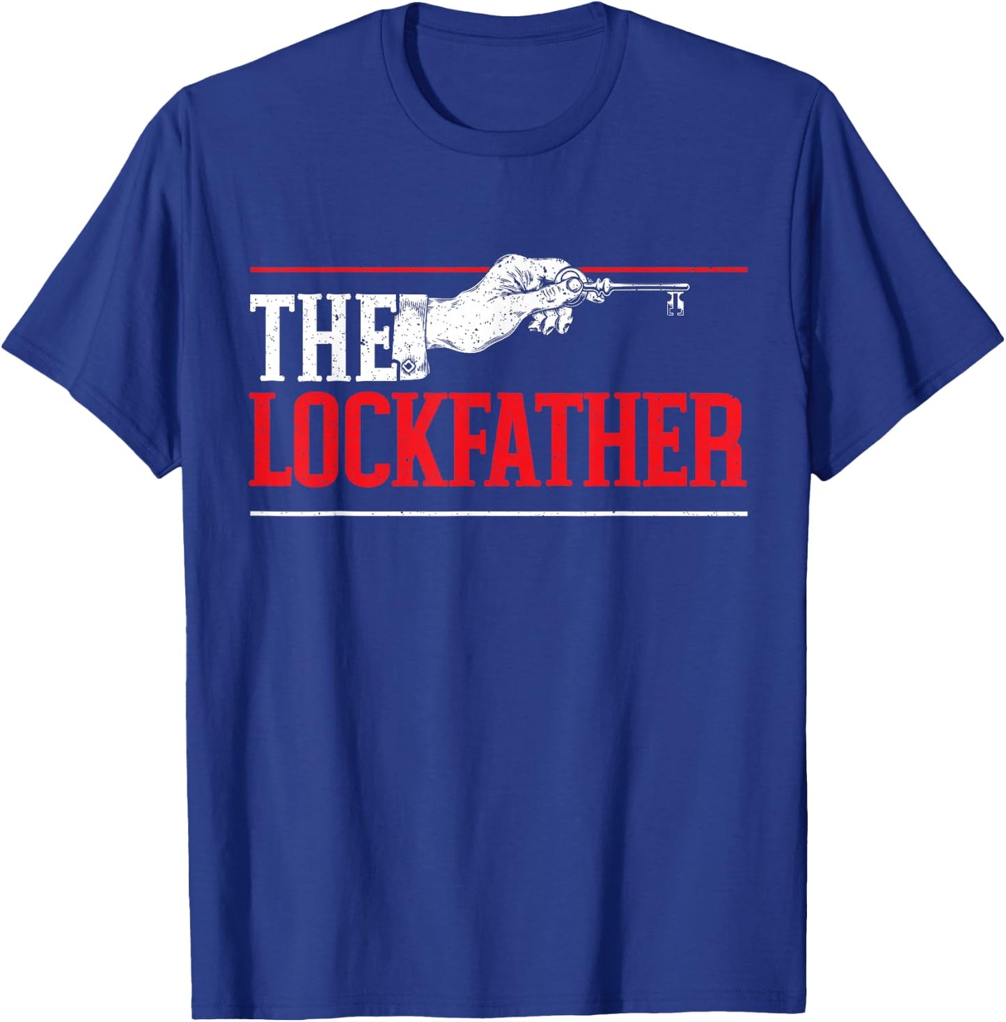 The Lockfather Locksmithing Lock Picking Keyhole Locksmith T-Shirt - T-Shirt | Royal