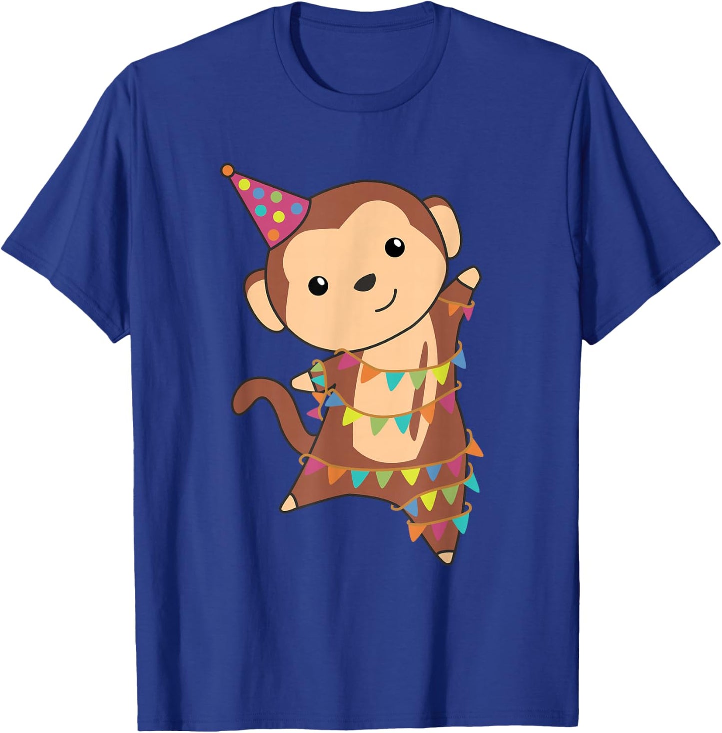 Cute Animals For Every Child's Birthday Birthday Monkey Kids T-Shirt - T-Shirt | Royal