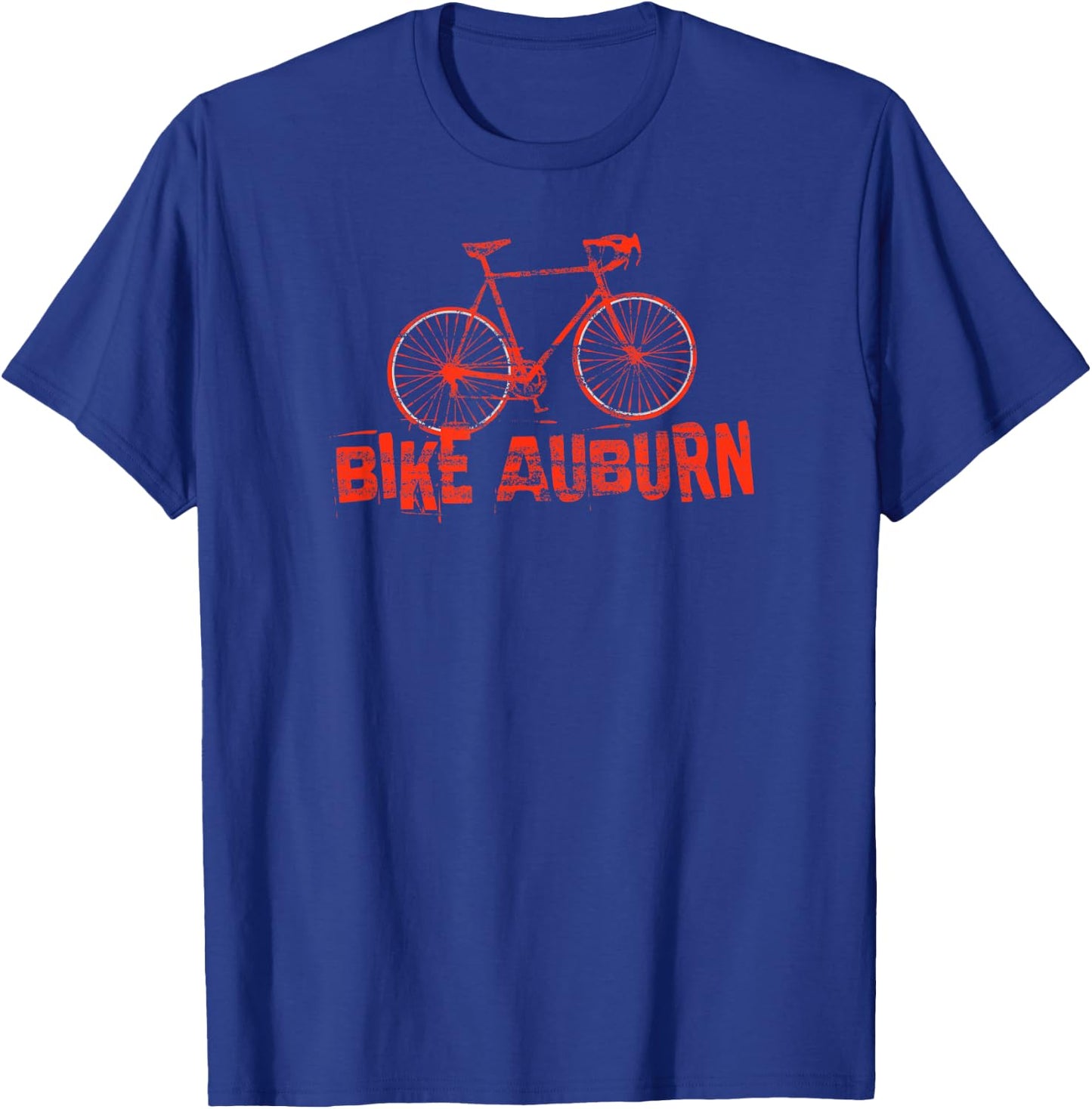 Grunge 1980s Style Auburn AL Bicycle Bike T Shirt T-Shirt - T-Shirt | Royal