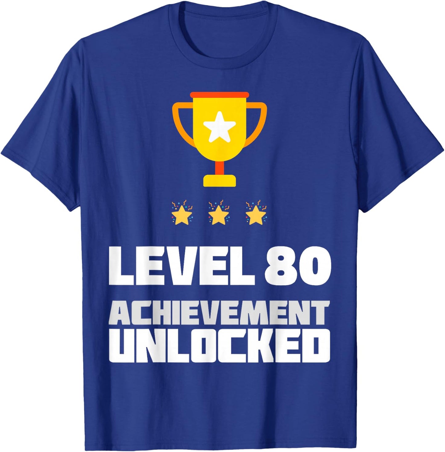 80th Birthday Funny 80 Year Old Birthday T-Shirt - T-Shirt | Royal