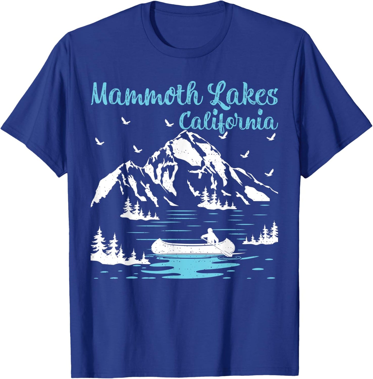Summer Vacation Retro California Mammoth Lake Men Women Kids T-Shirt - T-Shirt | Royal