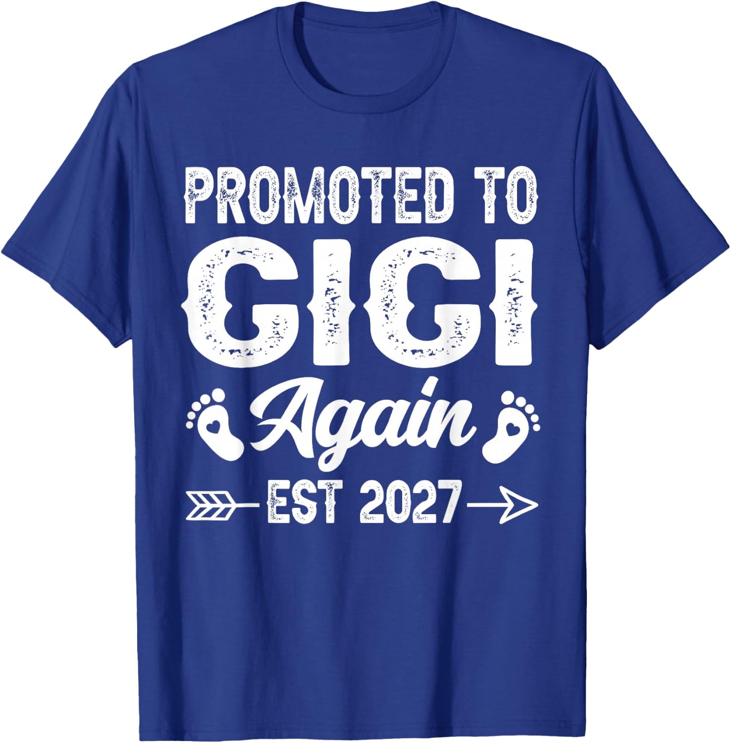 Promoted to Gigi Again Est 2027 Family T-Shirt - T-Shirt | Royal