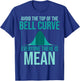Avoid The Top Of The Bell Curve Everyone There Is Mean T-Shirt - T-Shirt | Royal