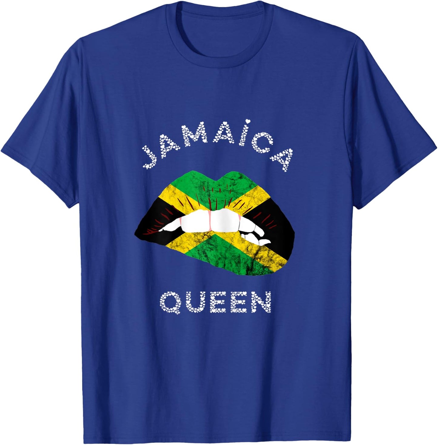 Jamaica Lips Jamaican Queen Caribbean Heritage T-Shirt - T-Shirt | Royal