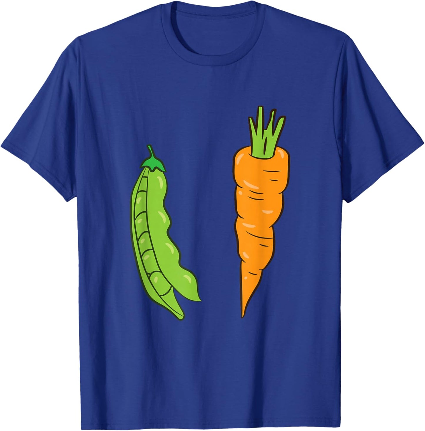 Peas And Carrots Vegetable Peas Carrot T-Shirt - T-Shirt | Royal