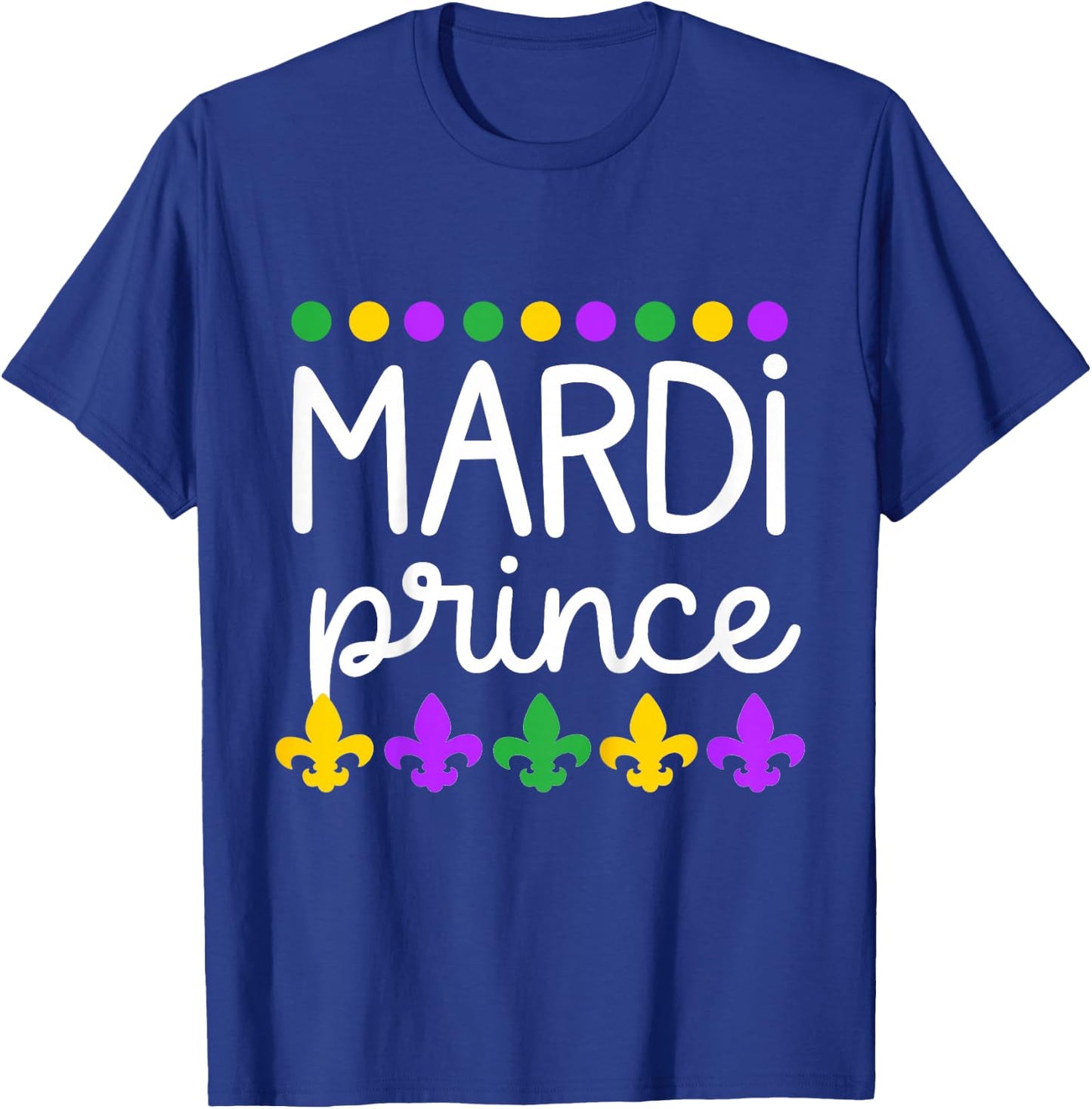 Kids Toddler Boy Mardi Gras Baby Son Mardi Prince T-Shirt - T-Shirt | Royal