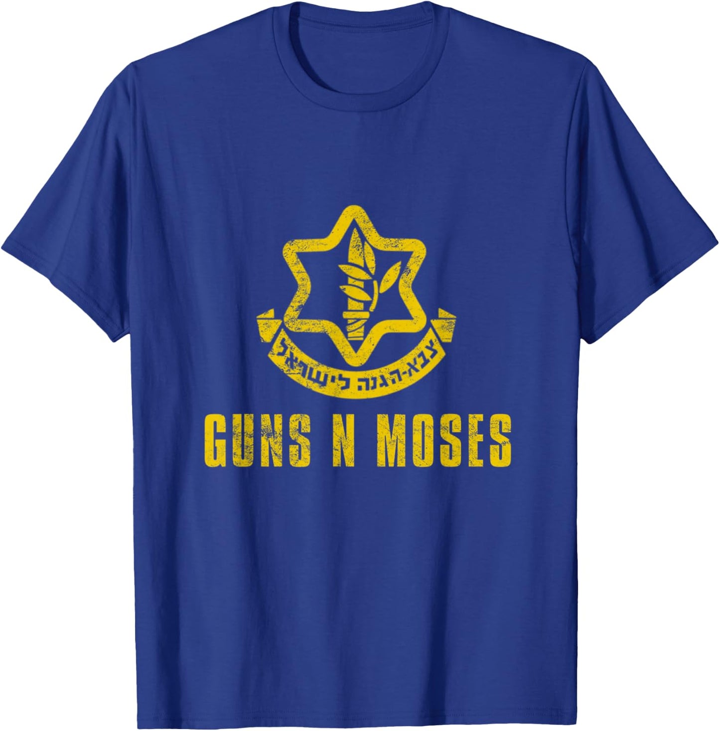 Guns N Moses Israel Defense Forces IDF Tzahal Krav Maga T-Shirt - T-Shirt | Royal