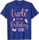 Uncle of The Birthday Girl Butterfly Party Matching Family T-Shirt - T-Shirt | Royal