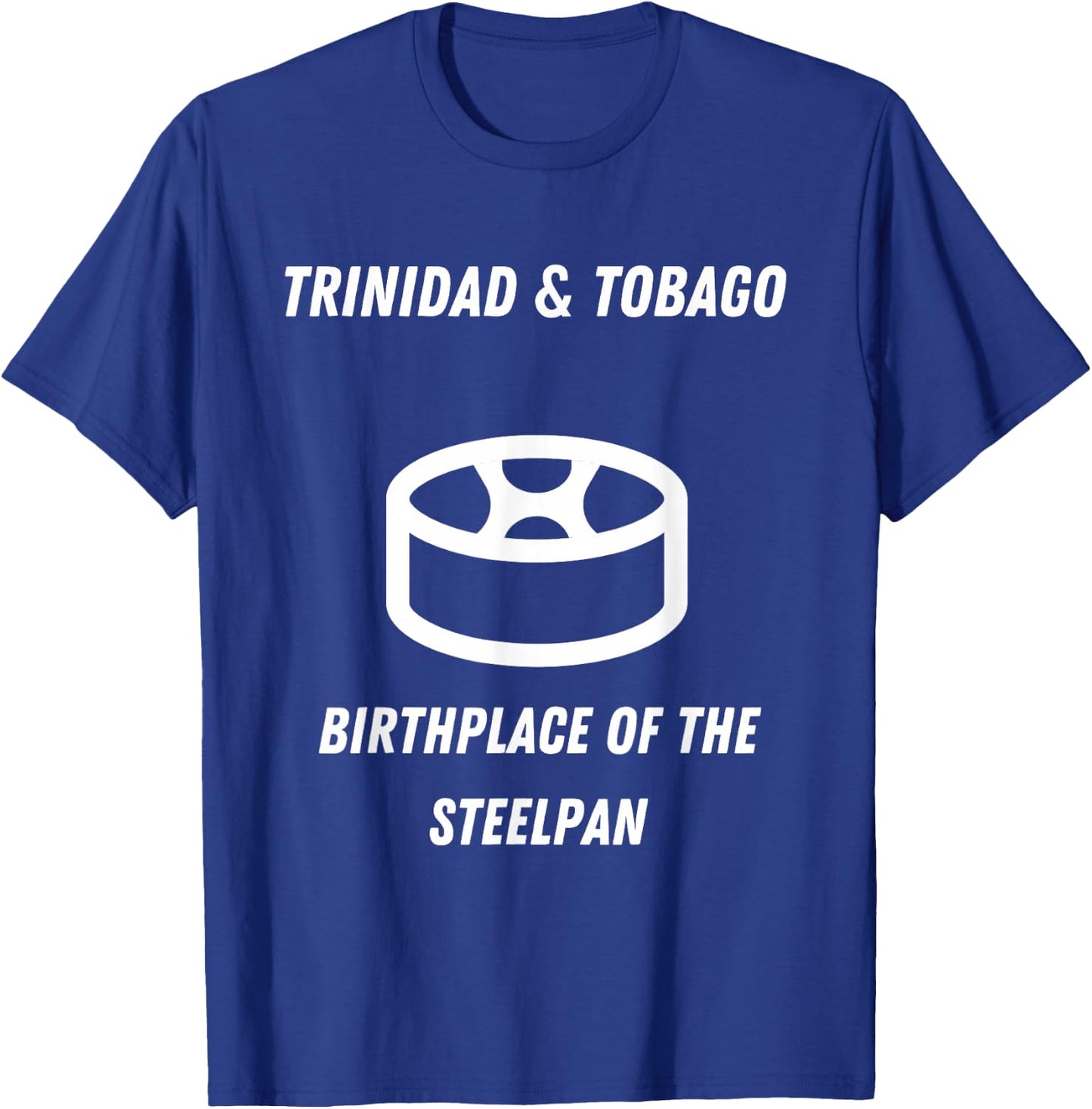Steelpan Trinidad and Tobago Sayings Trini Pride Flag T-Shirt - T-Shirt | Royal