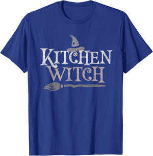 Funny KITCHEN WITCH Costume Chef Crew Cook Squad Cooking T-Shirt - T-Shirt | Royal