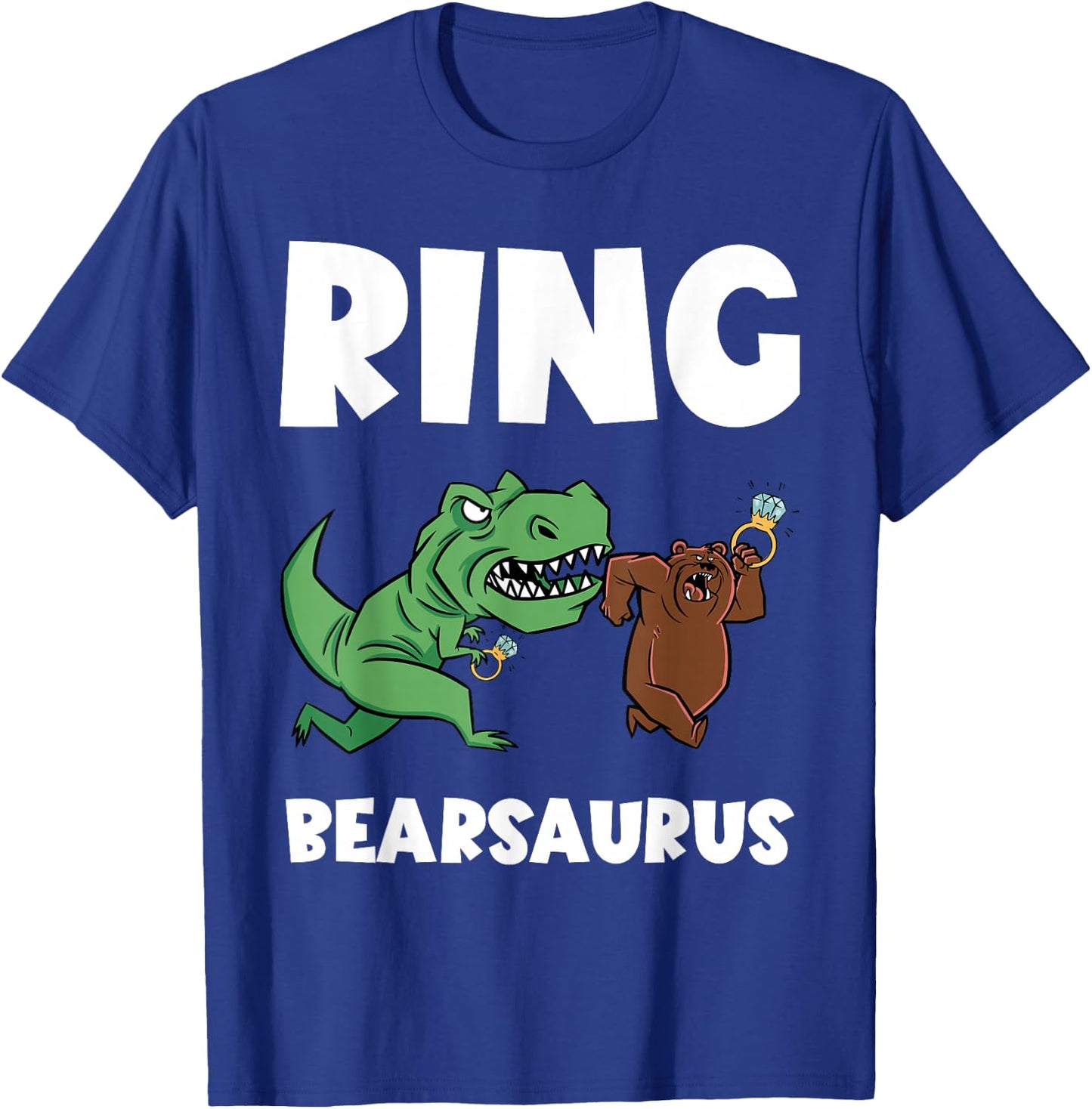 Funny Ring Bearer Security Bear Dino Wedding Party Ring T-Shirt - T-Shirt | Royal
