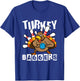 Turkey Baggers Bowling Lover Funny Happy Thanksgiving Day T-Shirt - T-Shirt | Royal