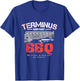 Go Out Adult Terminus BBQ Funny Zombie Apocalypse T-Shirt - T-Shirt | Royal
