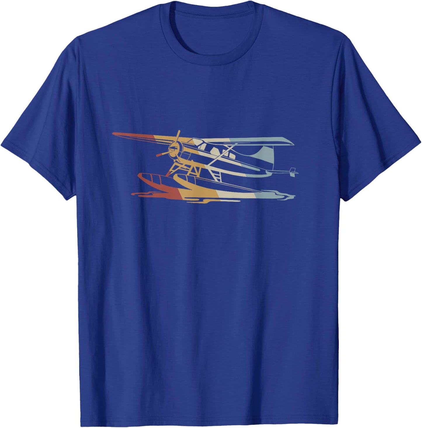 Seaplane Retro Style Vintage T-Shirt - T-Shirt | Royal