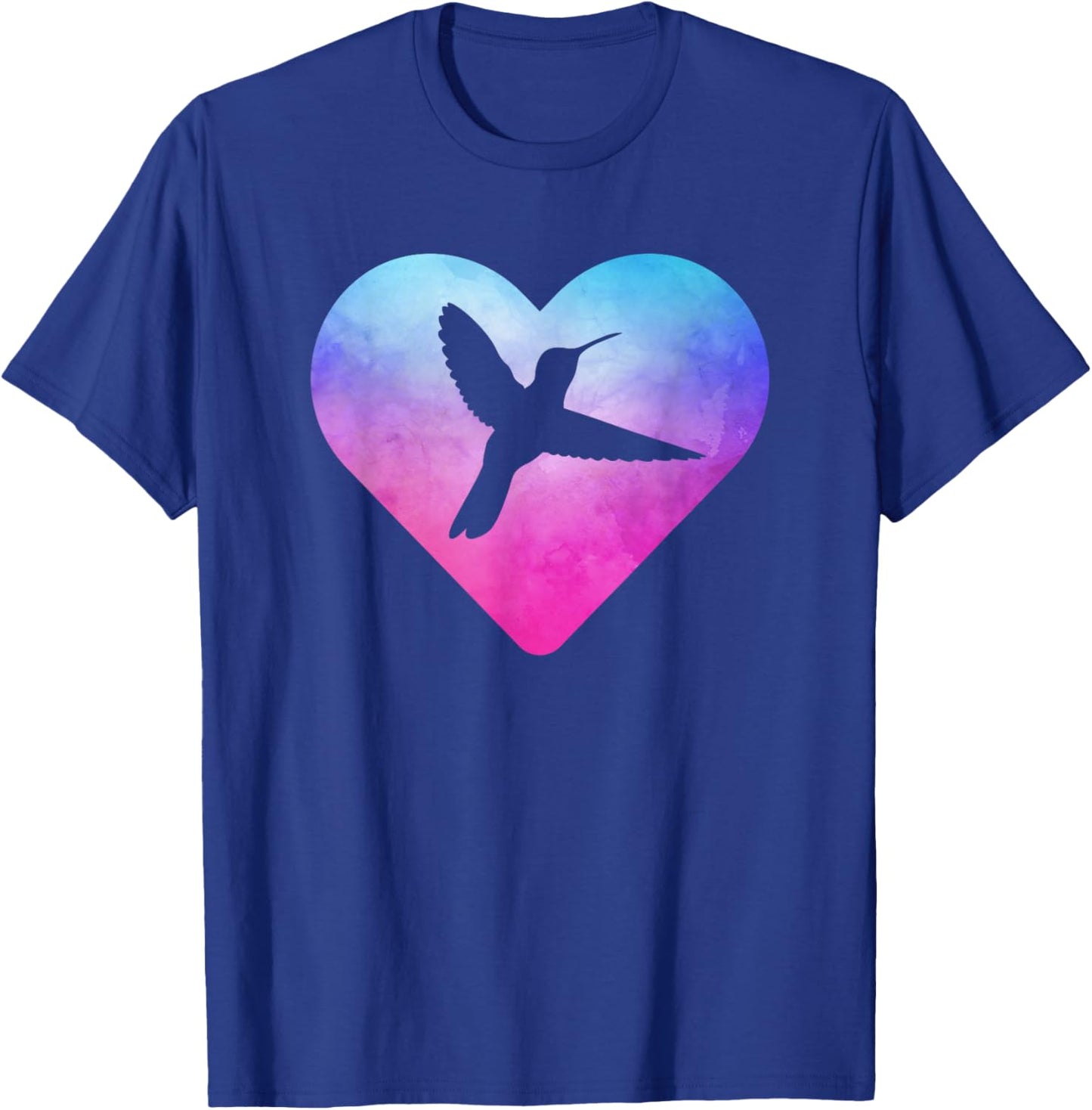 Women or Girls Hummingbird Bird T-Shirt - T-Shirt | Royal