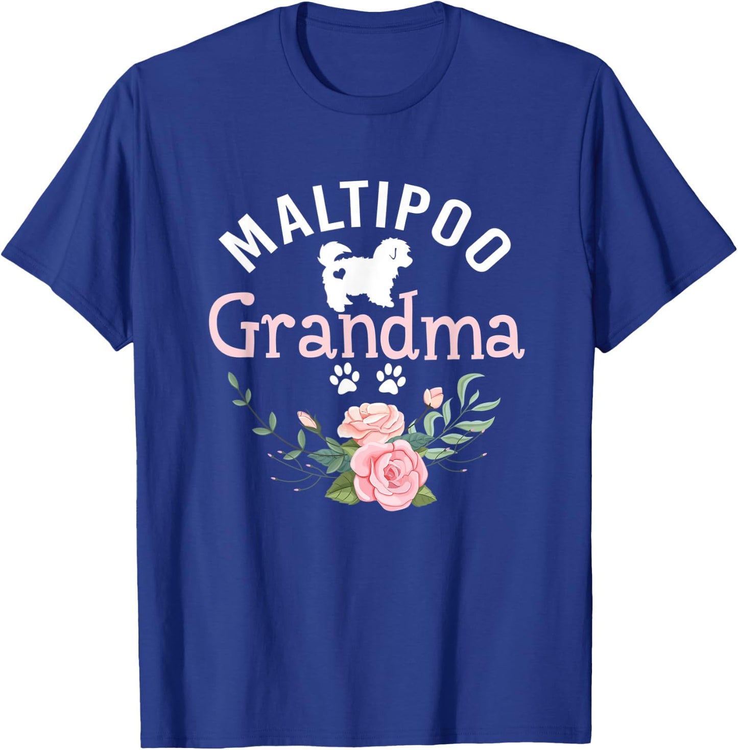 Maltipoo Grandma Dog Gifts Dog Pet Lover Christmas T-Shirt - T-Shirt | Royal