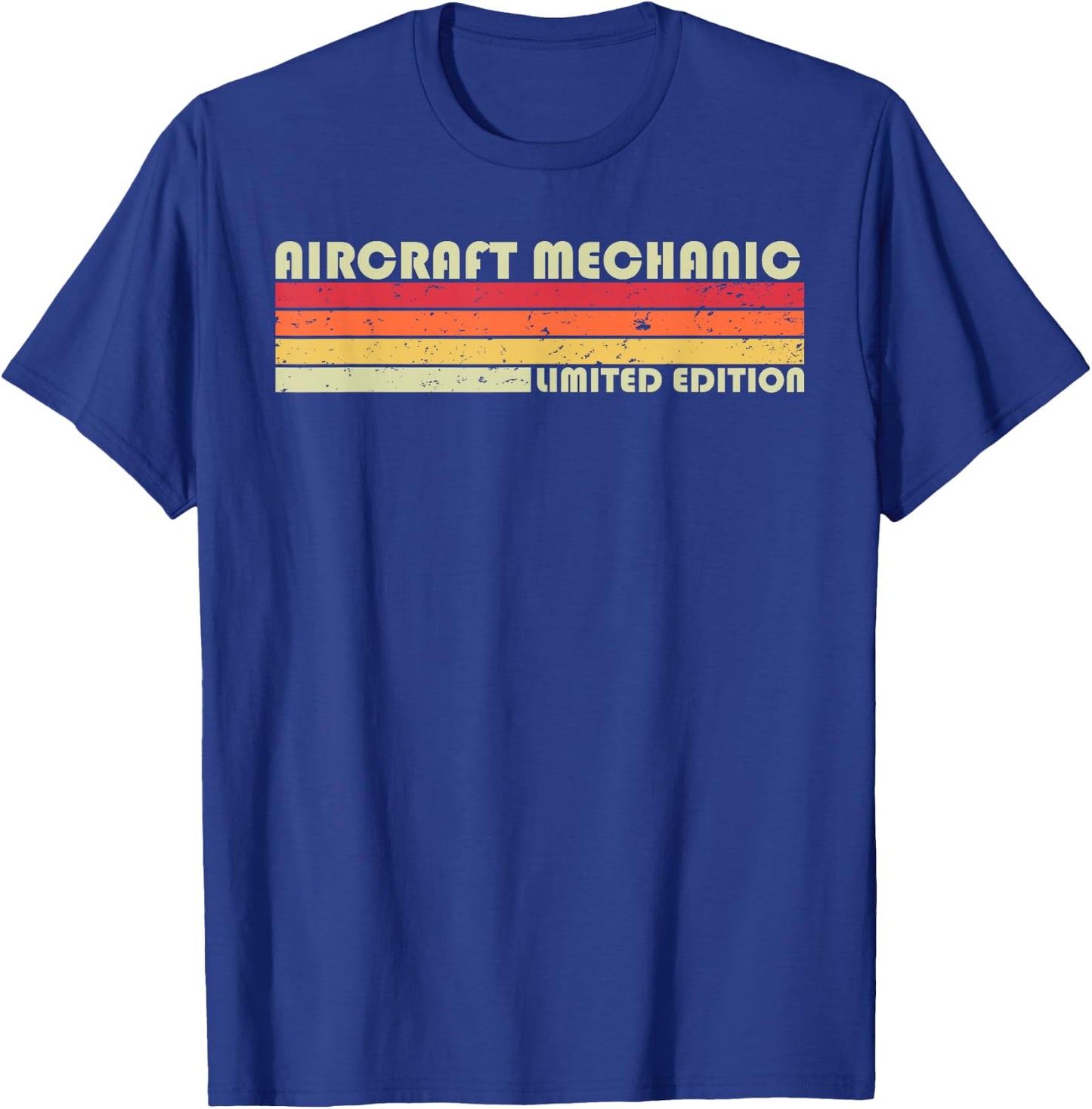 Aircraft Mechanic Funny Job Title Profession Birthday Worker T-Shirt - T-Shirt | Royal