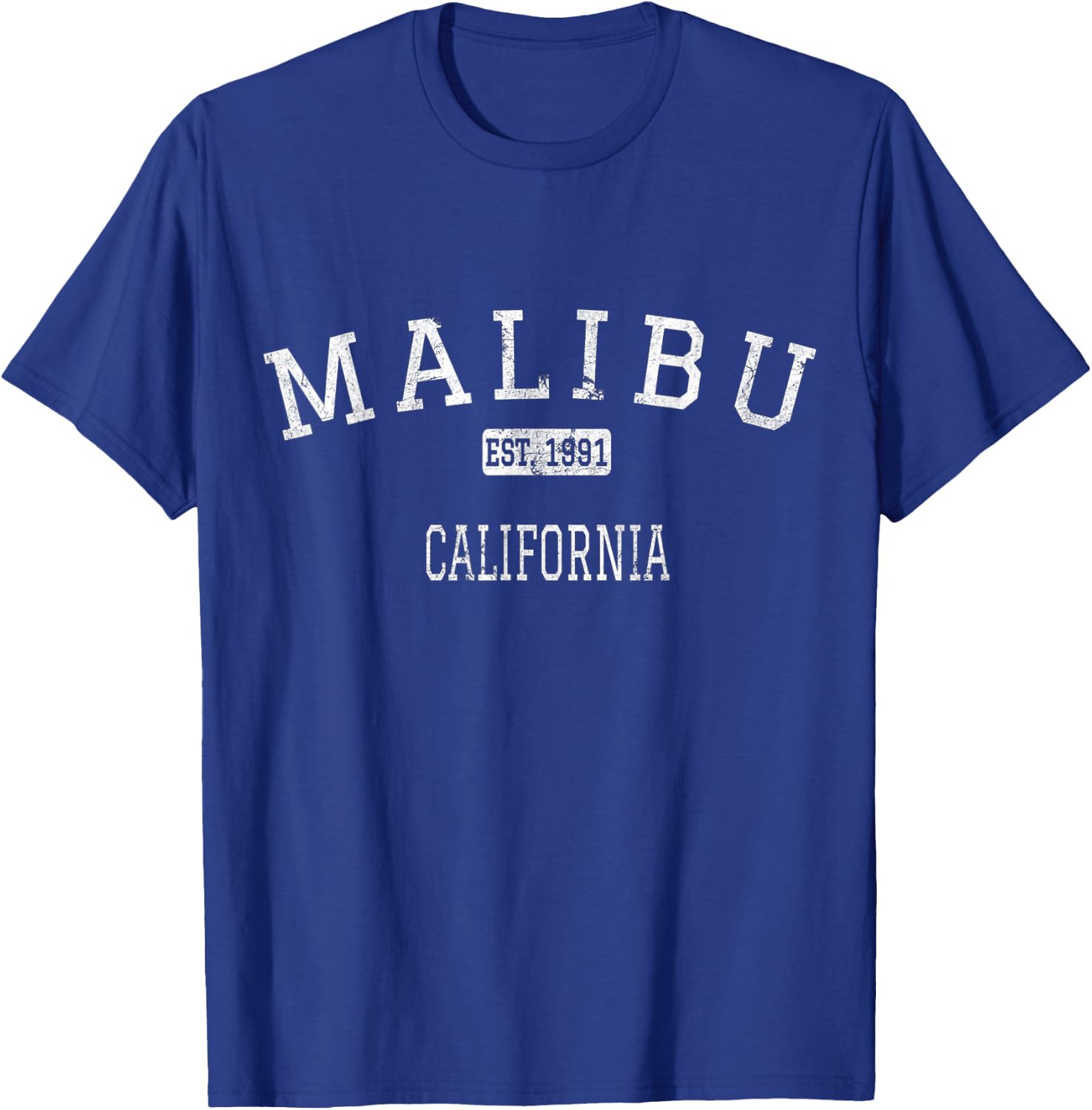 Malibu California CA Vintage T-Shirt - T-Shirt | Royal