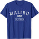 Malibu California CA Vintage T-Shirt - T-Shirt | Royal