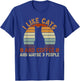 I like cats and coffee and maybe 3 people sarcastic T-Shirt - T-Shirt | Royal