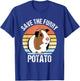 Save The Furry Potato Funny Guinea Pig T-Shirt - T-Shirt | Royal