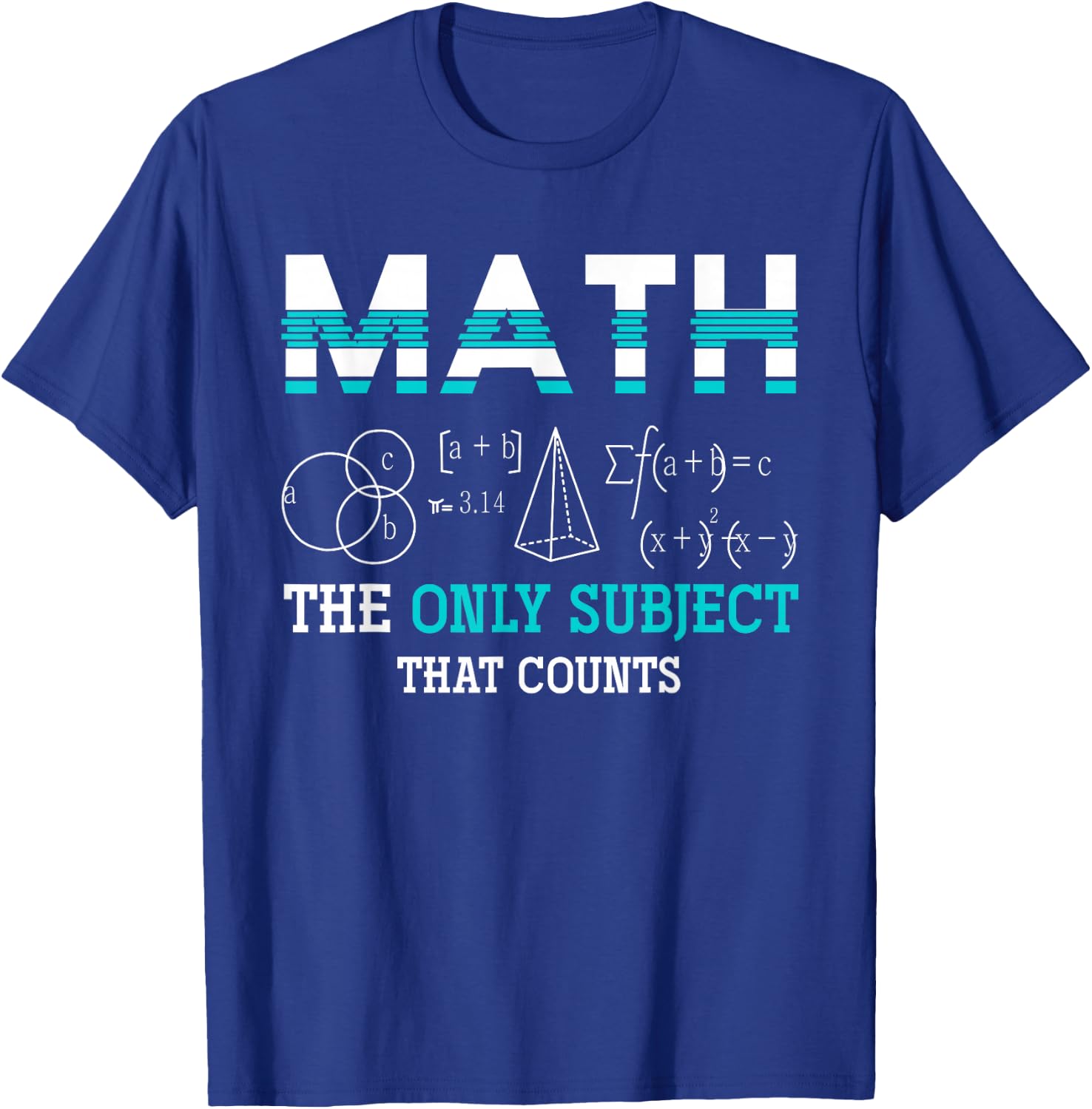 Maths Teacher Maths Nerd Funny Math T-Shirt - T-Shirt | Royal
