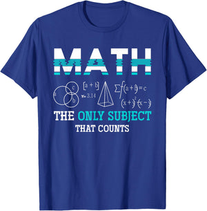 Maths Teacher Maths Nerd Funny Math T-Shirt - T-Shirt | Royal