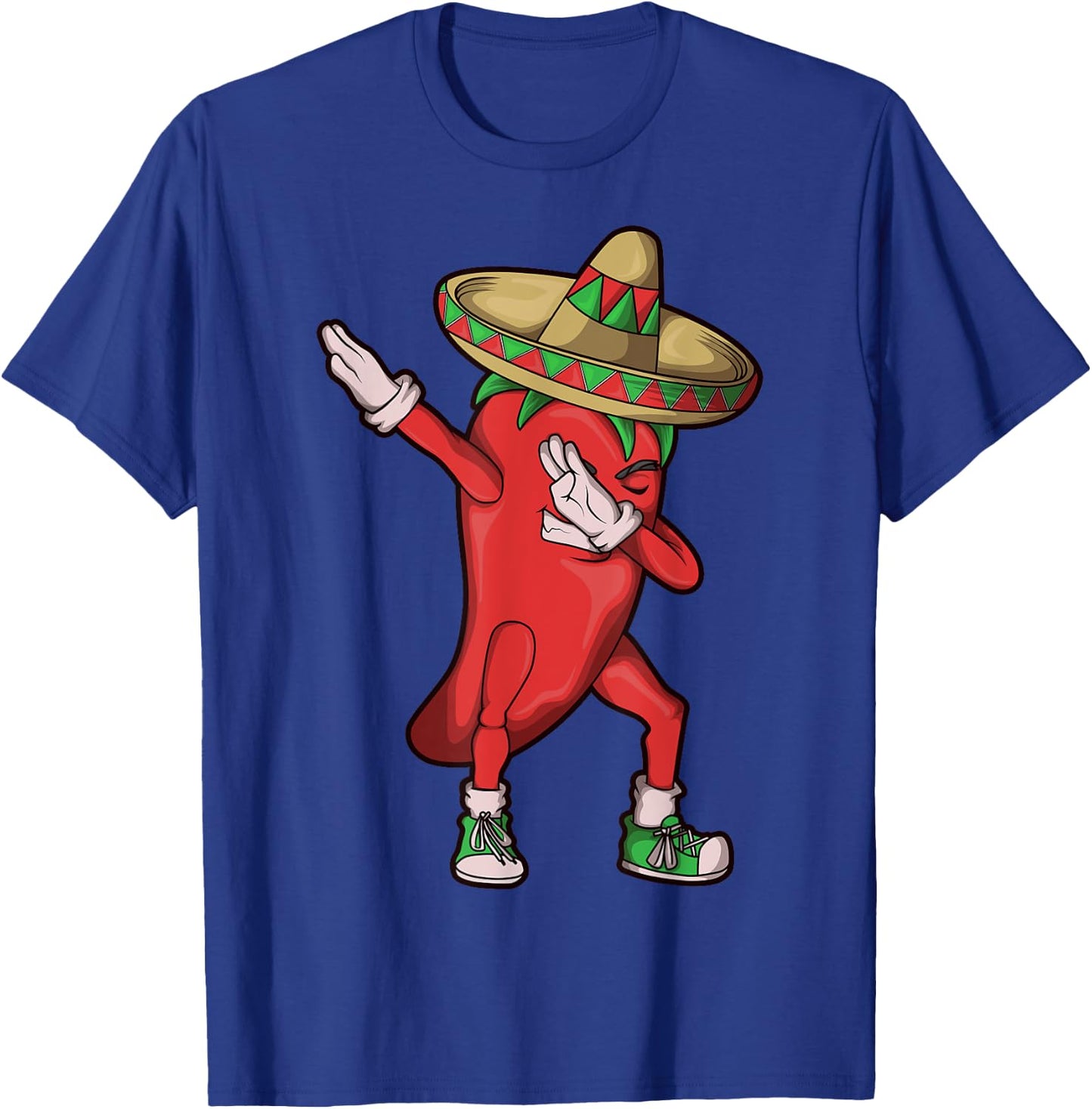 Chili Dabbing Shirt Hot Pepper Sombrero Cinco de Mayo Gift T-Shirt - T-Shirt | Royal