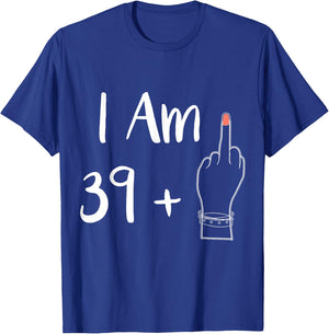 Funny Personalized 39 plu 1 = Fabulous 40 Queen Humor Bday T-Shirt - T-Shirt | Royal