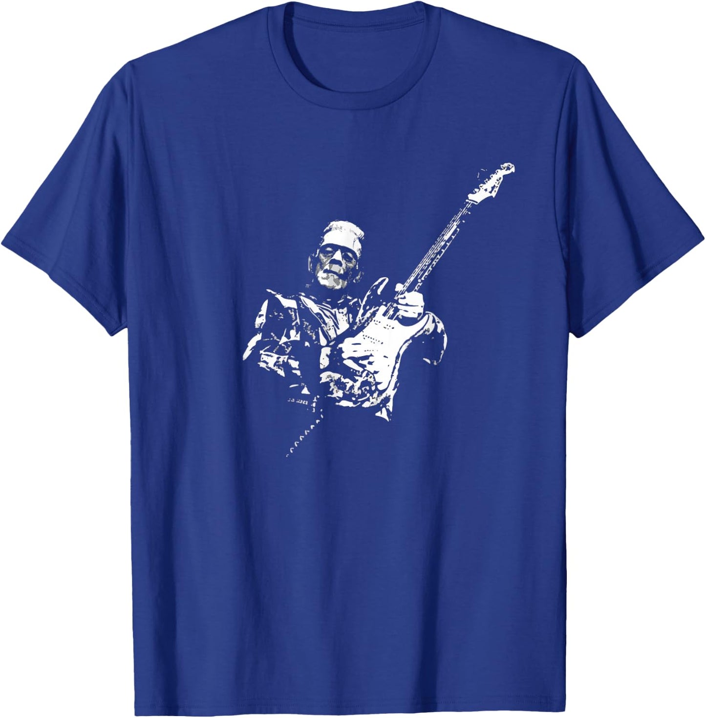 Frankenstein Guitar Player T-Shirt - T-Shirt | Royal