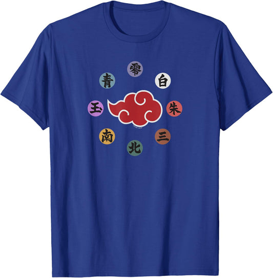 Naruto Shippuden Akatsuki Rings Anime T-Shirt - T-Shirt | Royal