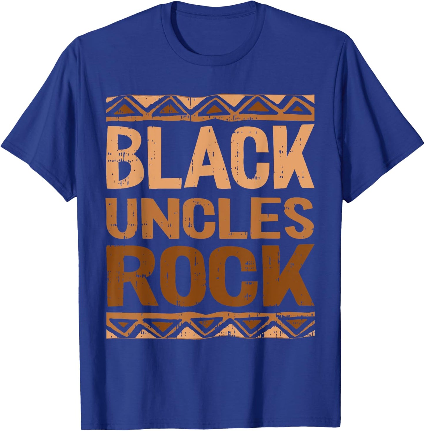 Black Uncle Rocks Black History Month BLM Melanin African T-Shirt - T-Shirt | Royal