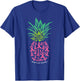 Pineapple Pink Ribbon Funny Breast Cancer Awareness T-Shirt - T-Shirt | Royal