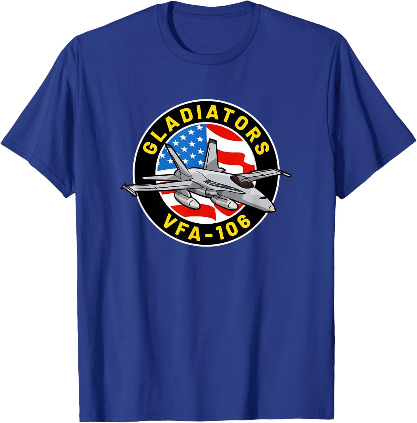 VFA-106 Squadron F-18 Super Hornet T-Shirt - T-Shirt | Royal