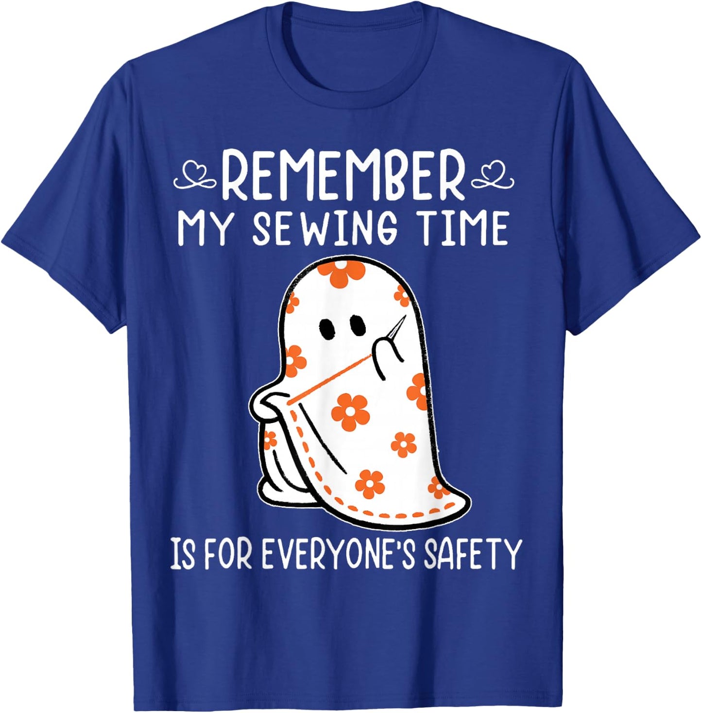 Halloween Costume Sewing Boo Ghost Funny Sewing Lovers Women T-Shirt - T-Shirt | Royal