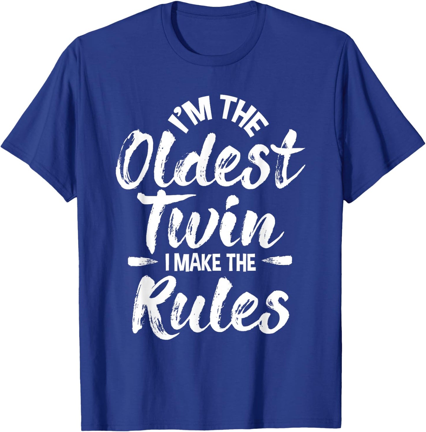 I'm The Oldest Twin - Identical Twins Sister Brother T-Shirt - T-Shirt | Royal