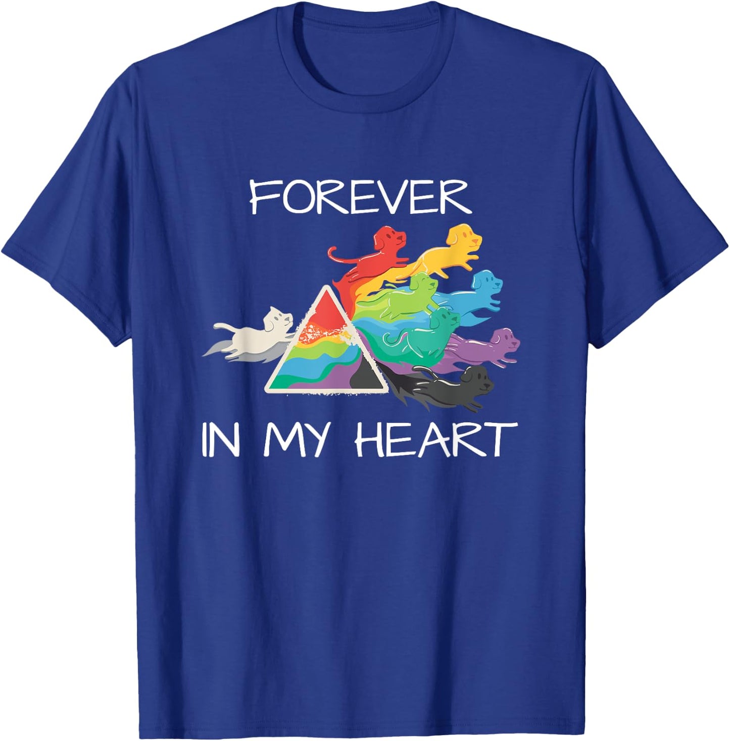 I Love My Dog & My Dog Loves Me Forever In My Heart Dog T-Shirt - T-Shirt | Royal