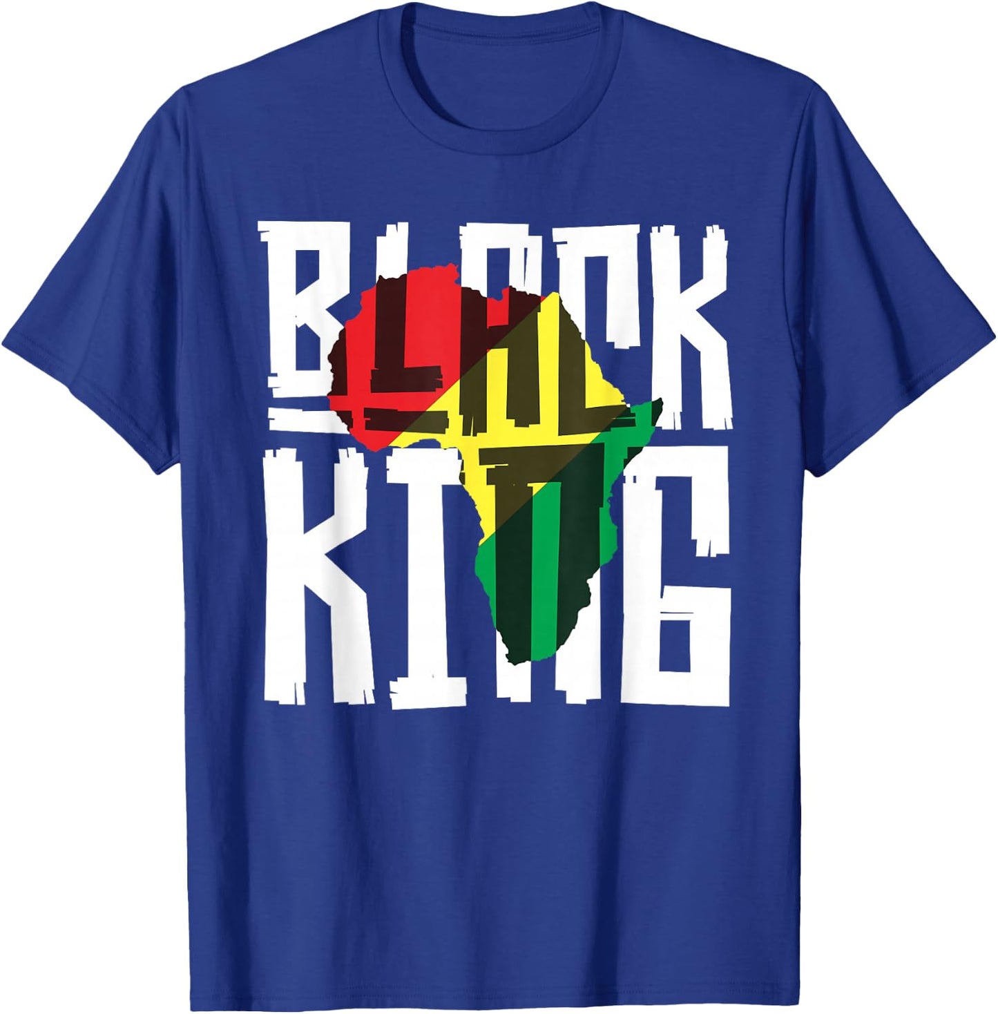 Black King for Boys Men History Month Africa Tribal T-Shirt - T-Shirt | Royal
