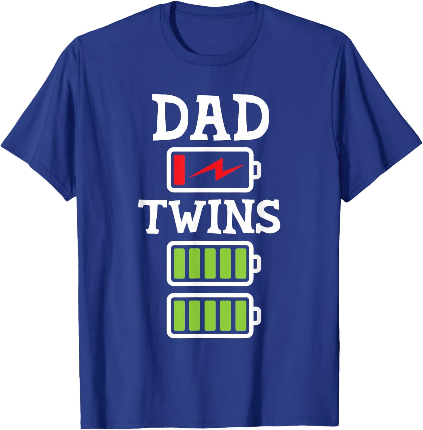 Dad Of Twins - Father Of Twins Twin Dad T-Shirt - T-Shirt | Royal